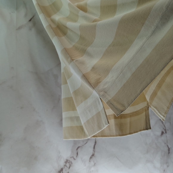 Everlane Dress Women Retro Jersey Polo Cotton Cashew Stripe Mini T Shirt - Picture 10 of 11